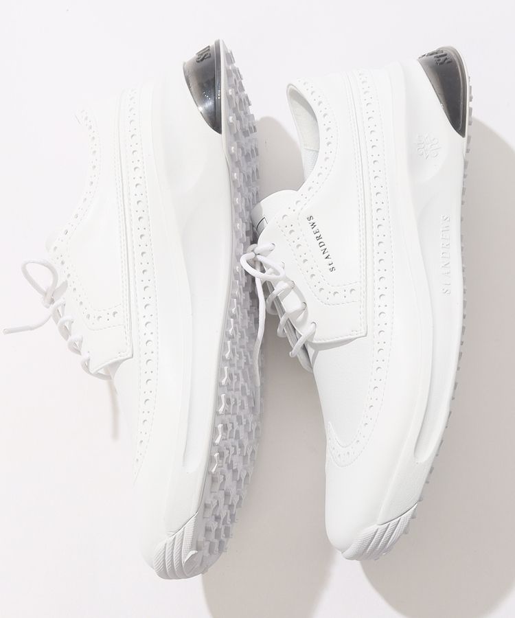 セントアンドリュース シルバー ウィングチップ 厚底シューズ セントアンドリュース SA エアバックソールウィングチップ