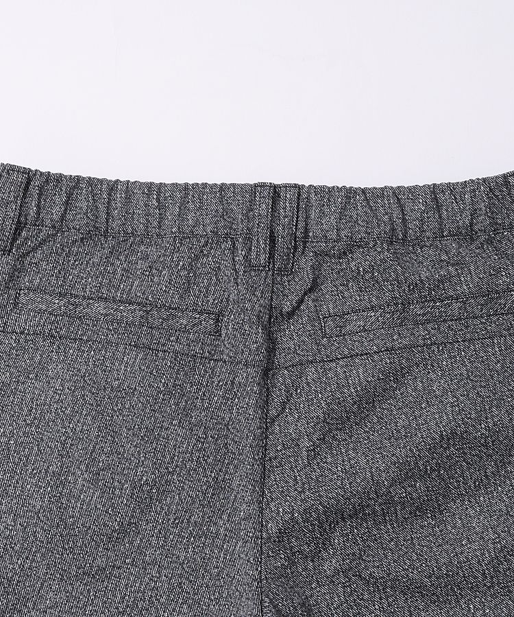 パーリーゲイツ　異素材切り替えストレッチパンツ　サイズ4　ネイビー　美品 パーリーゲイツ PG 【ストレッチ】異素材切替ロゴテーパード