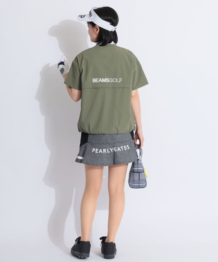 ビームスゴルフ BE 【撥水ストレッチ】ハーフジップ半袖プル