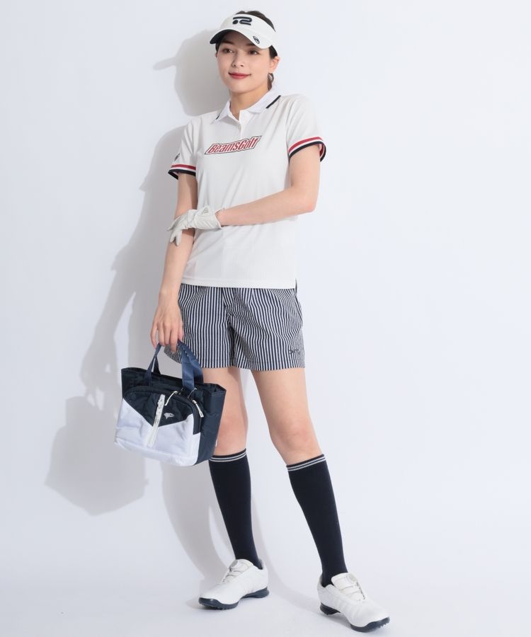 新品タグ付 PINGピンゴルフ 接触冷感 サッカーストライプ柄ハーフパンツ/M ピン PN 【速乾ストレッチ】ストライプ柄シアサッカーショート
