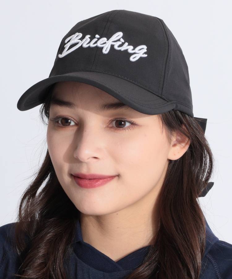 BRIEFING ナイロン キャップ BRIEFING - MENS PUNCHING MESH CAP / ロゴ刺繍 パンチング