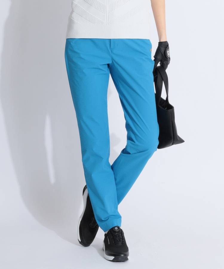 SA 【冷感ストレッチ】ウエストラインナイロンロングパンツ