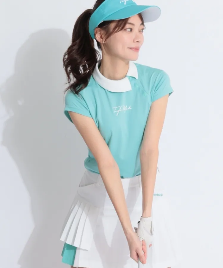 【新品タグ付】テーラーメイドゴルフレディース上下セットアップ　プリーツスカート 新品タグ付】テーラーメイドゴルフレディース上下セットアップM