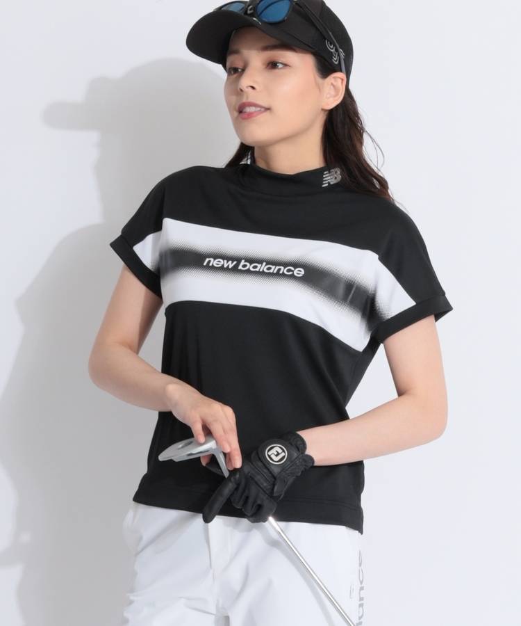 NB 【接触冷感UV】パネル切替フレンチスリーブカットソー