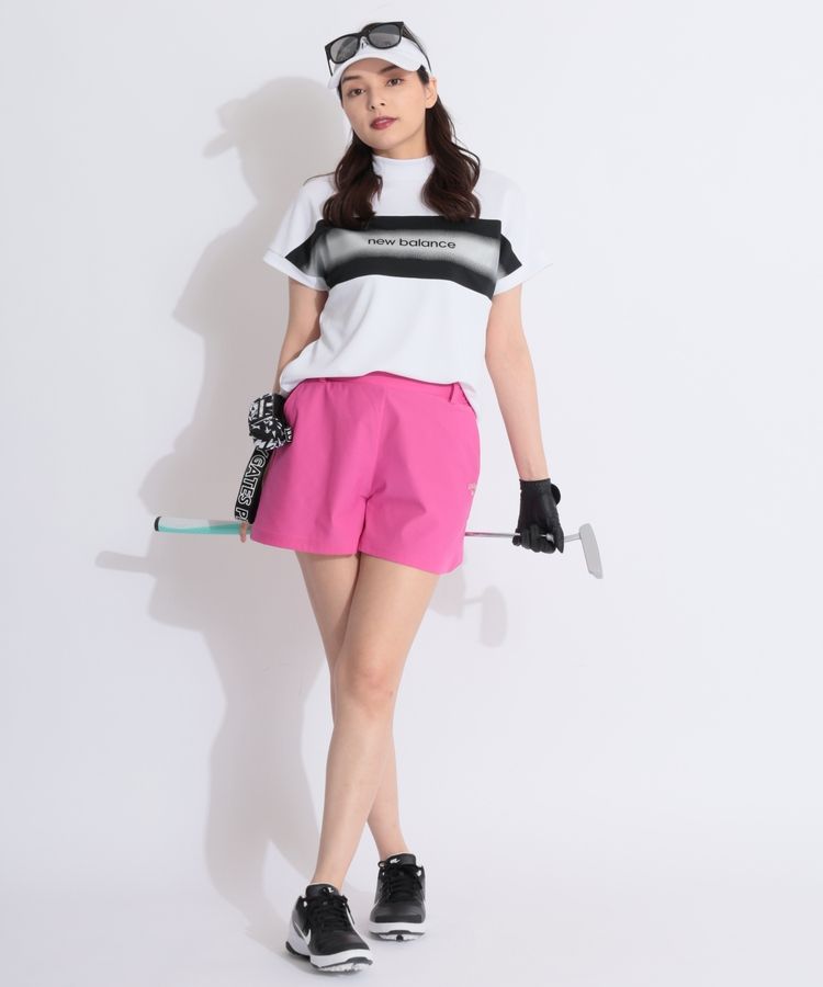 ニューバランスゴルフ モックネック、スカート、靴下3点セット サイズ1(M) ニューバランスゴルフ NB 【UV接触冷感】パネル切替モックネック