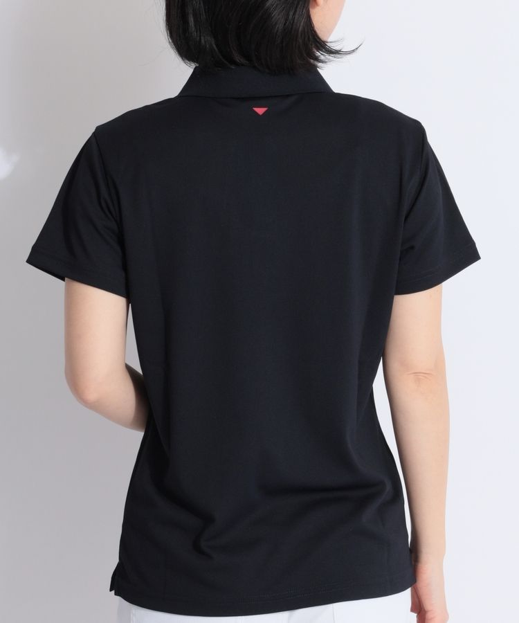 アンパスィ ゴルフウェア 半袖 ブラック 速乾 M and per se アンパスィ 半袖シャツ メンズ ゴルフウェア GOLF