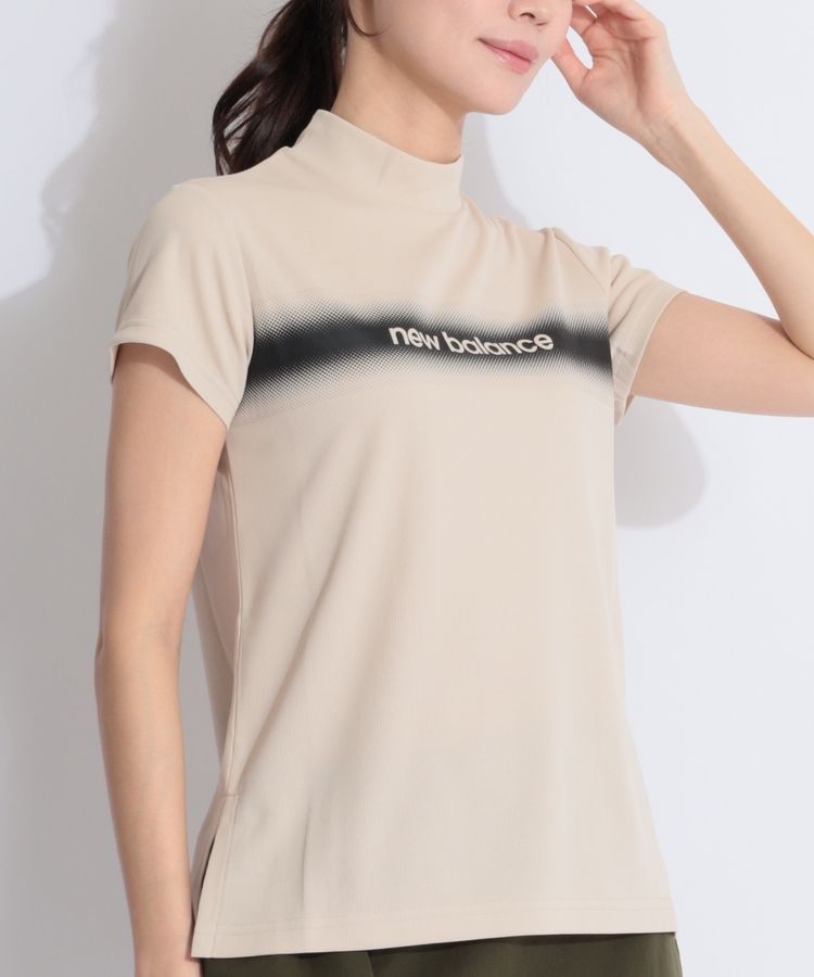 ニューバランスゴルフ NB 【UV防透け】グラデーションライン半袖モック