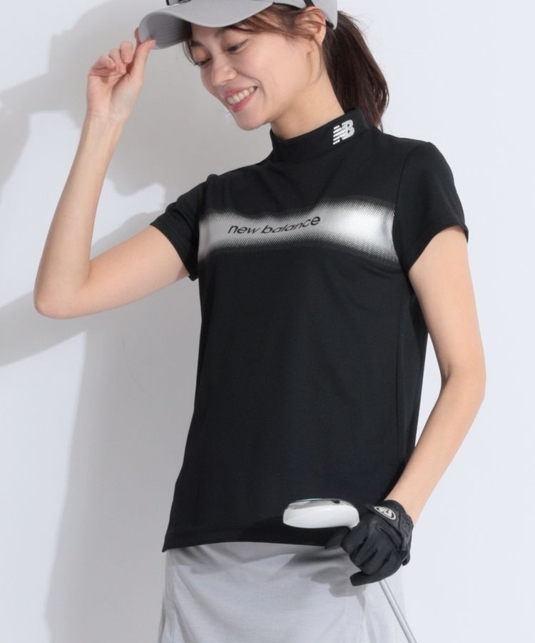 ニューバランスゴルフ NB 【UV防透け】グラデーションライン半袖モック