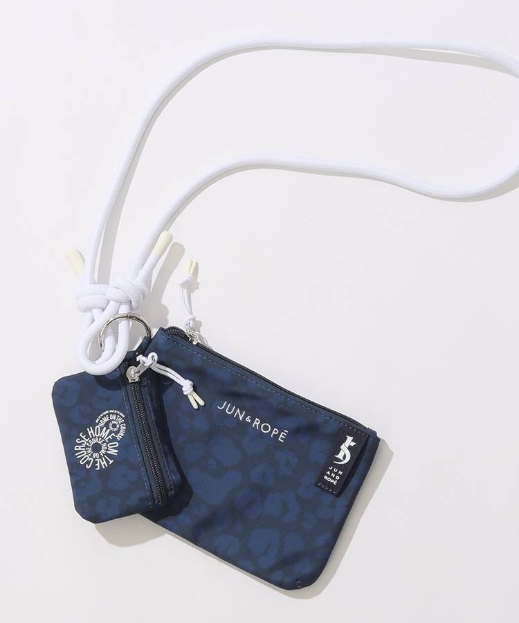 JR 【12/8までタイムセール】ミニポーチ付きアニマル総柄サコッシュ