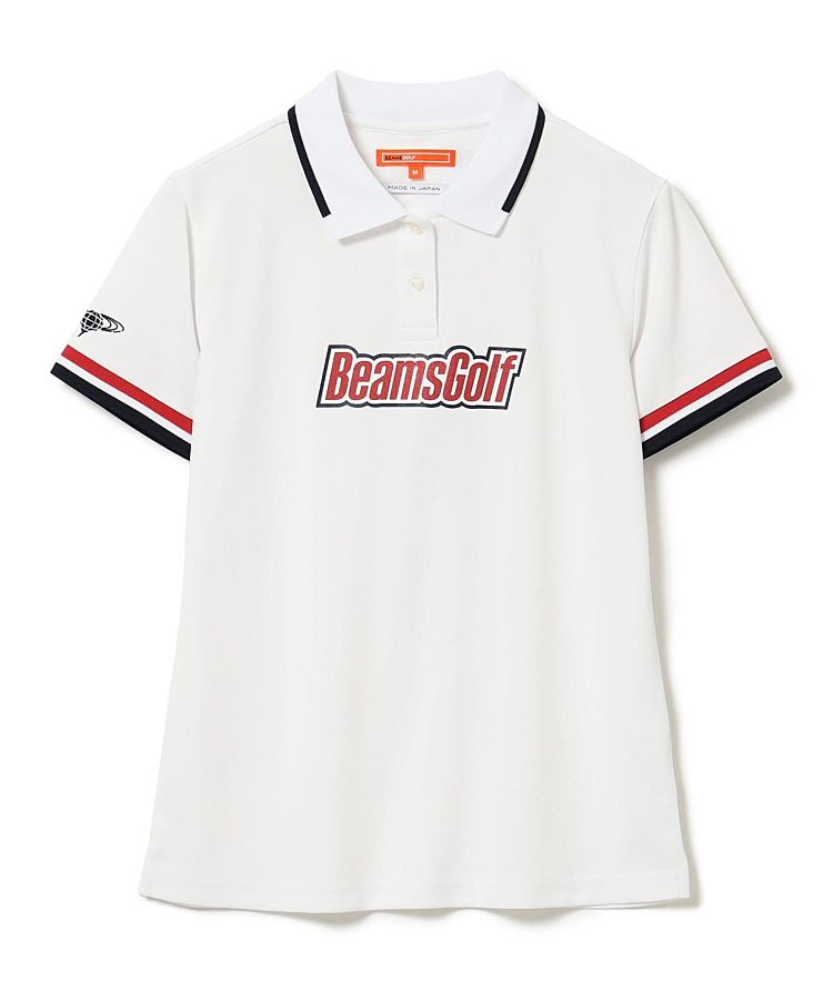 ビームスゴルフ BE 【速乾ストレッチ】ロゴプリント配色半袖