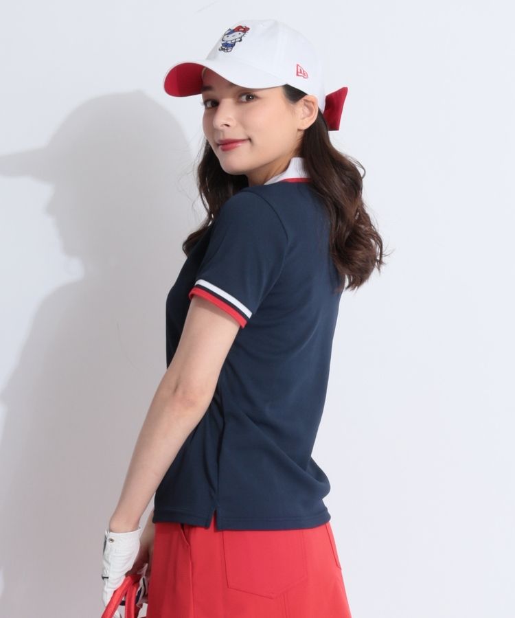 【新品】ビームスゴルフ／ポロシャツ／半袖 BEAMS ビームスゴルフ 半袖ポロシャツ 白×マルチ 星柄×ロゴ総柄