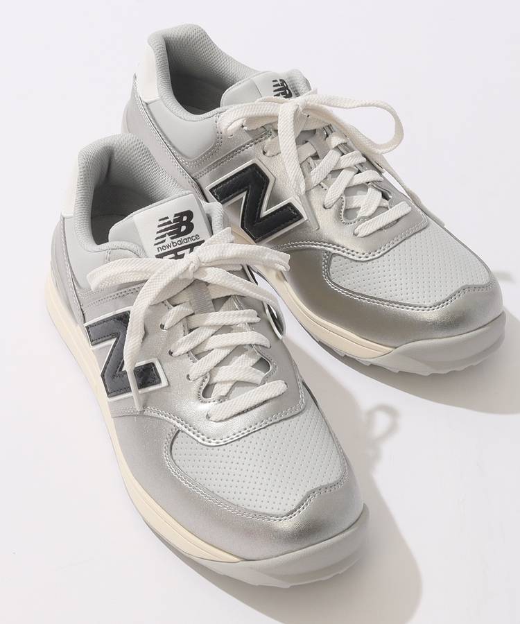 NS 【WGS574】メタリック調スパイクレスシューズ(シルバー)