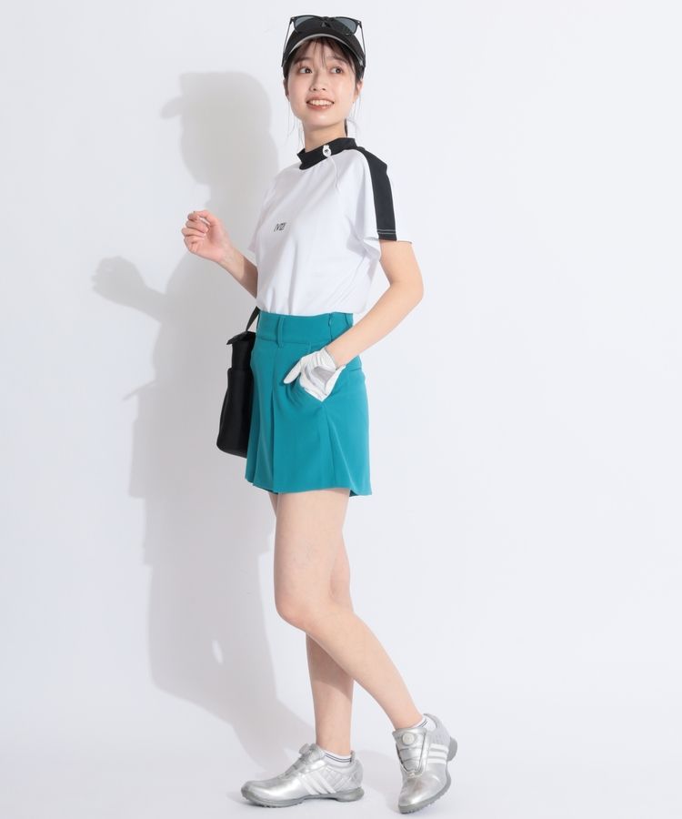 レザレクション RR 【イージーケア】タックフレアショートパンツ