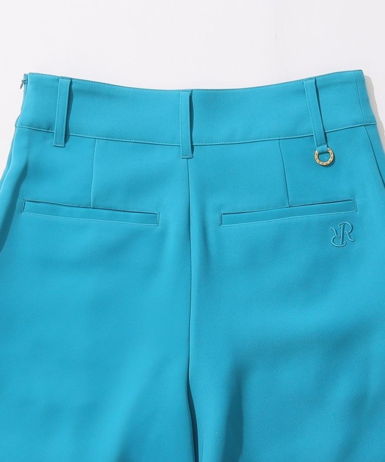 レザレクション　完売品　ウィメンズ ショートパンツ ターコイズ レザレクション RR 【イージーケア】タックフレアショートパンツ