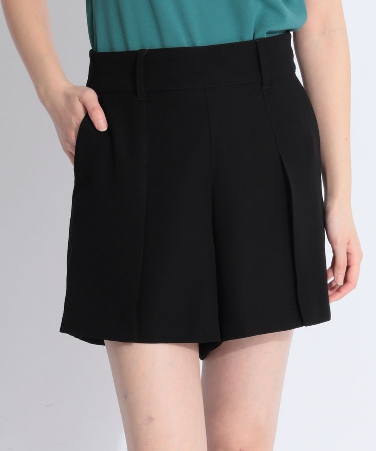 レザレクション RR 【イージーケア】タックフレアショートパンツ