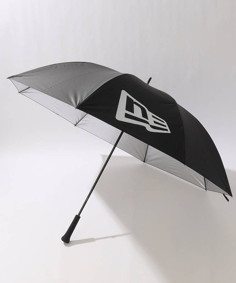 NE 【晴雨兼用】【軽量UV】ビッグロゴプリント長傘(74cm)