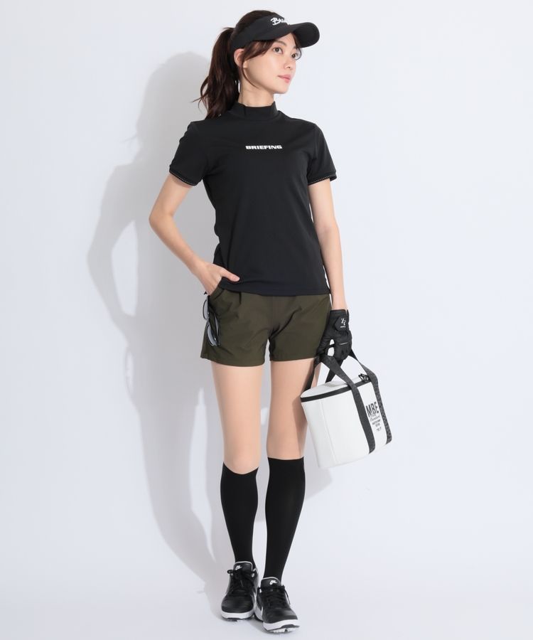 BRIEFING レディース　モックネック　ネイビー 　サイズS 袖口ステッチ BRIEFING レディース モックネック ネイビー サイズS 袖口