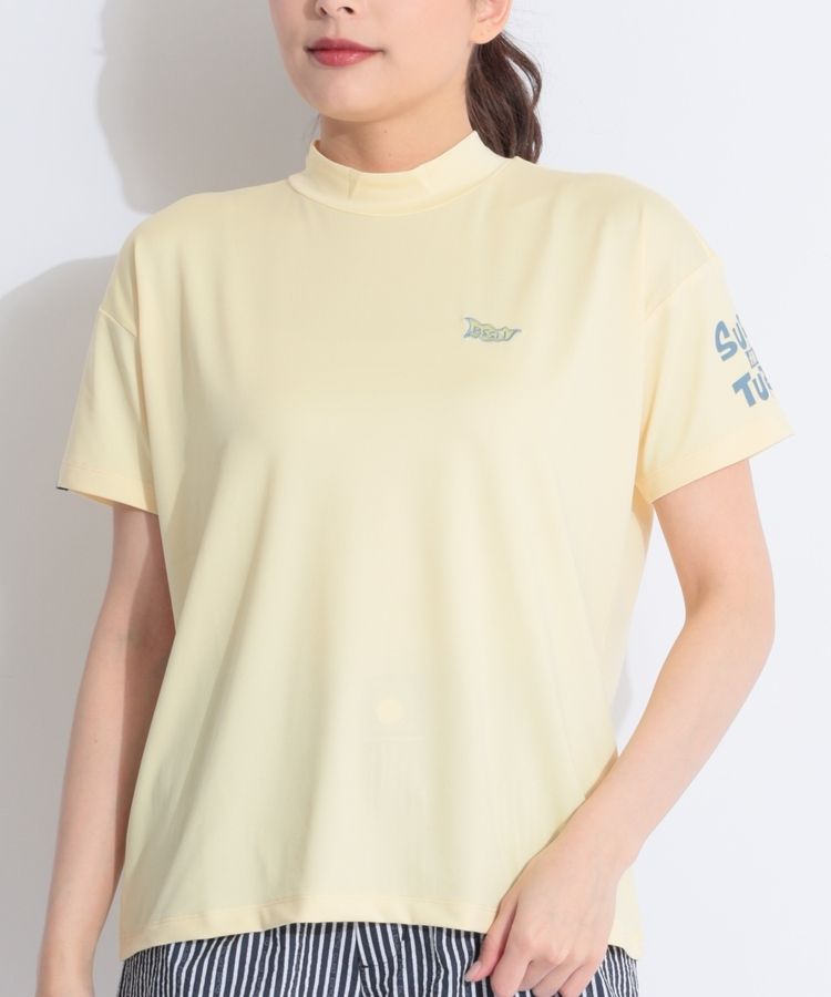 ロサーセン RO 【冷感UV】バックプリントモックネック半袖