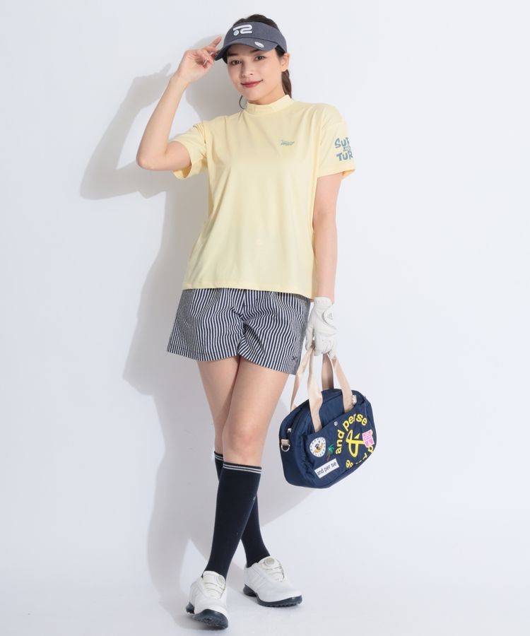 ロサーセン RO 【冷感UV】バックプリントモックネック半袖