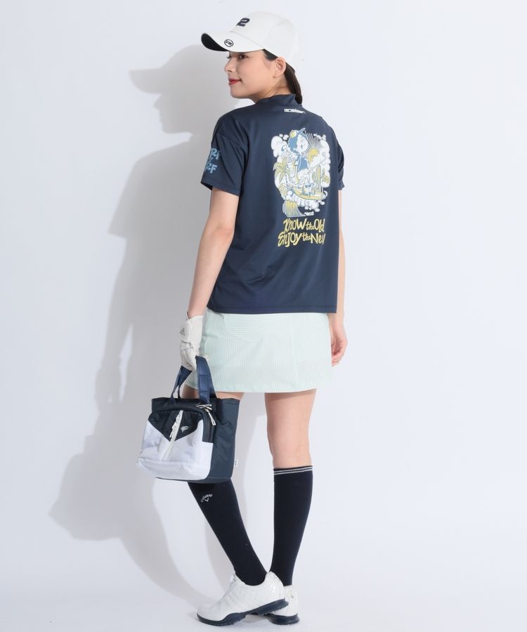 ロサーセン RO 【冷感UV】バックプリントモックネック半袖