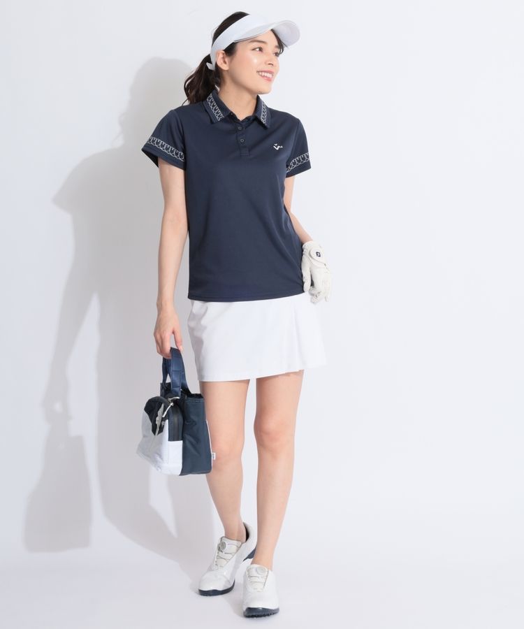 ビバハート VH 【吸水速乾UV】ハート刺繍カノコ半袖ポロシャツ