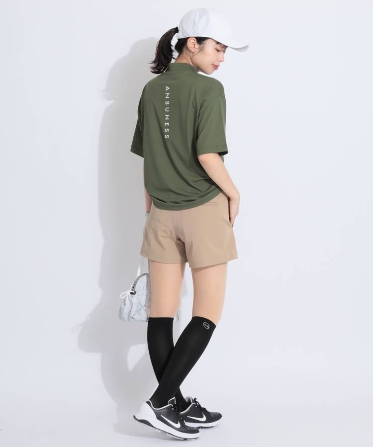 1PIU1UGUALE3レディースゴルフ　ショートパンツ カーキ 1PIU1UGUALE3 GOLF ウノピゥウノウグァーレトレゴルフ ハーフ