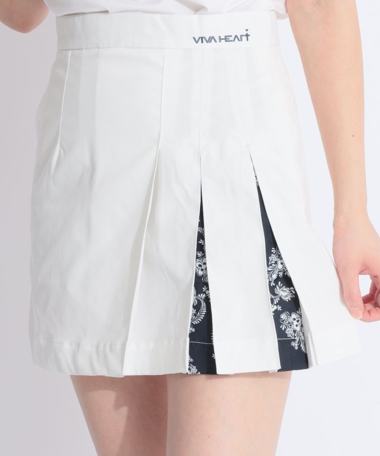 ビバハート VH 【撥水4WAYストレッチ】アシメフラワープリーツ