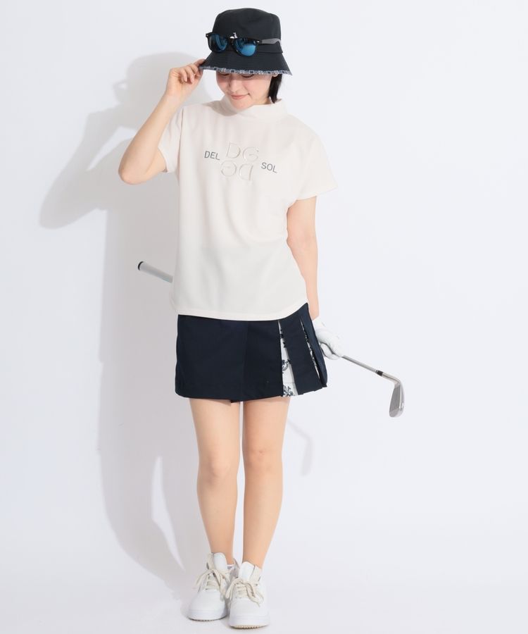 ビバハート VH 【撥水4WAYストレッチ】アシメフラワープリーツツイル