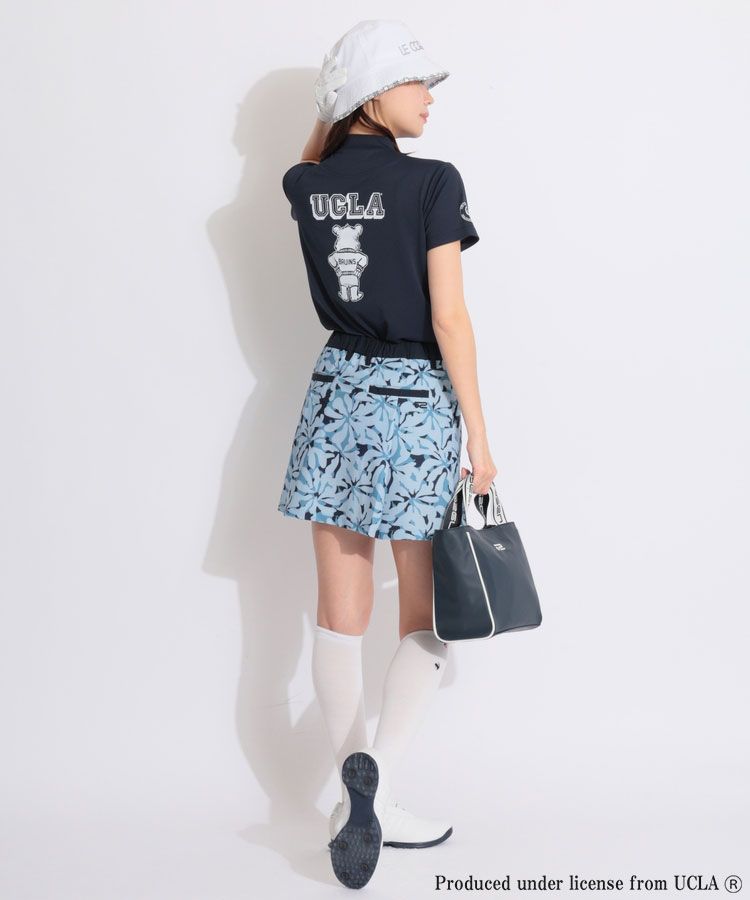 ロサーセン RO 【ストレッチUV】フラワープリントタックスカート