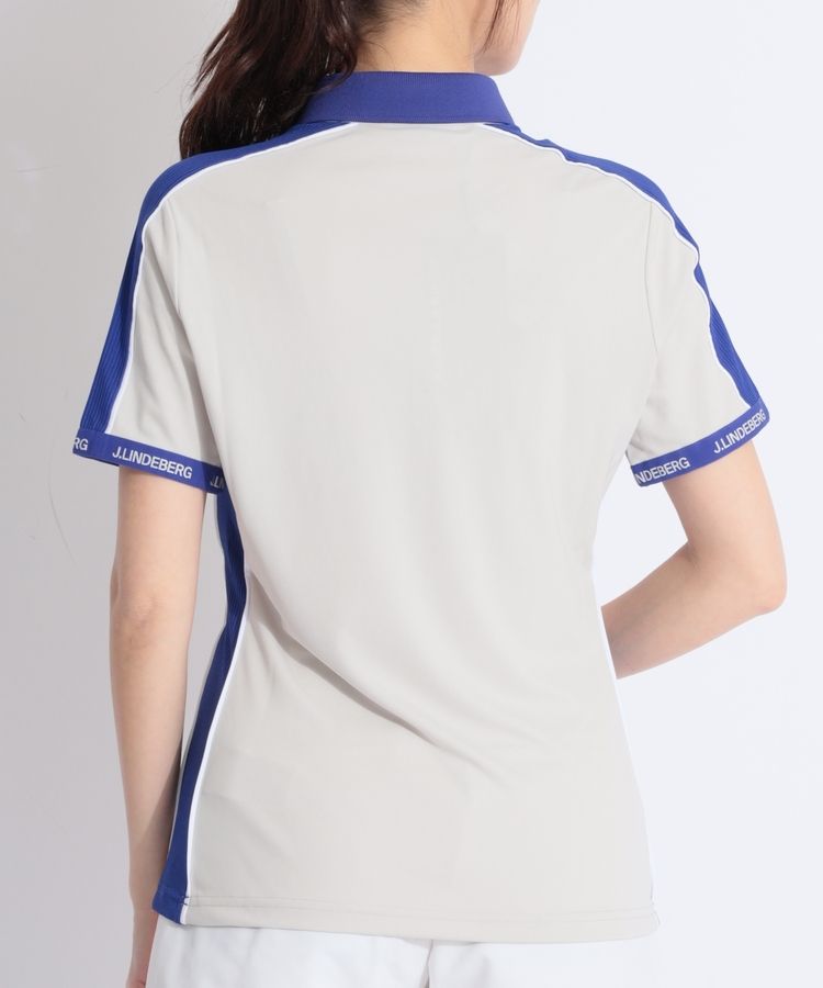 極美品J.LINDEBERGジェイリンドバーグ ポロシャツ ストレッチ 速乾 S ジェイリンドバーグ JL 【速乾ストレッチ】バイカラー切替半袖