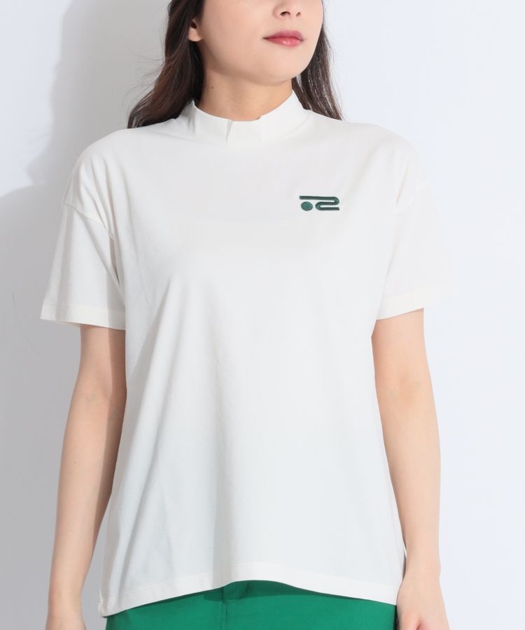 ロサーセンHAWAII_Universityバックプリントモックネック半袖 ロサーセン RO 【HAWAII_University】【冷感ストレッチ】バック