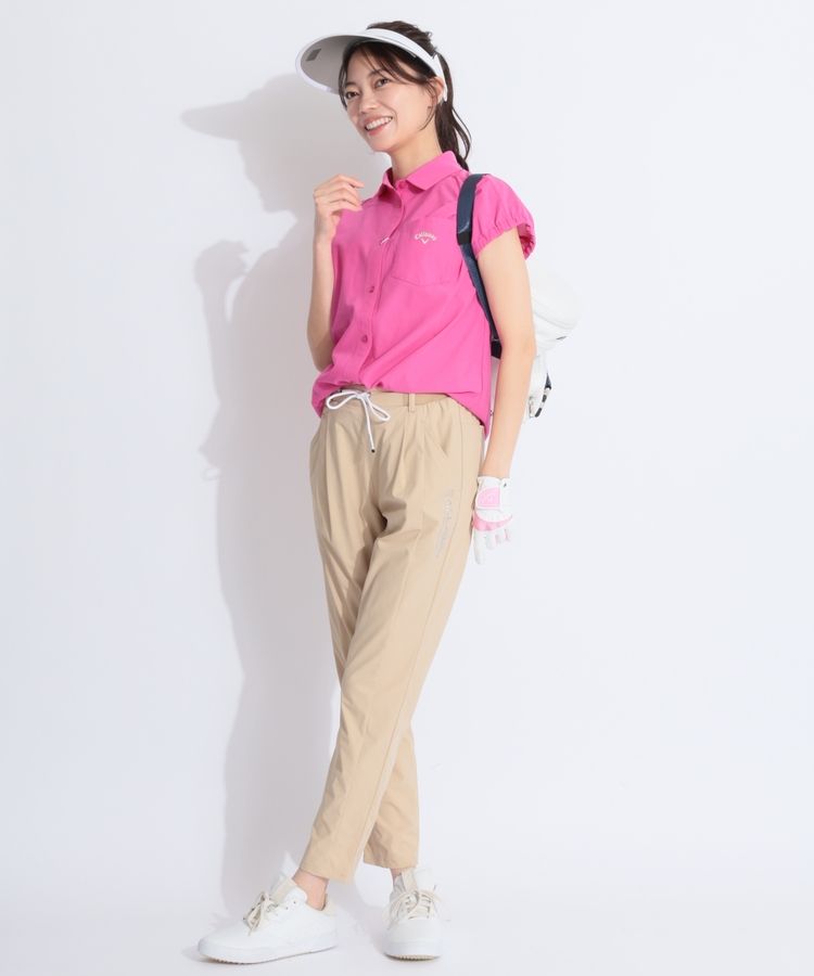 キャロウェイ CA 【かざあなメッシュ】フレンチスリーブシャツ