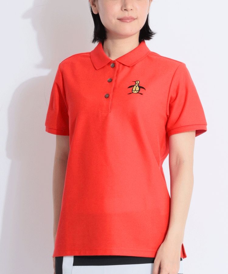 マンシングウェア MW 異なるペンギン刺繍カノコ半袖ポロシャツ