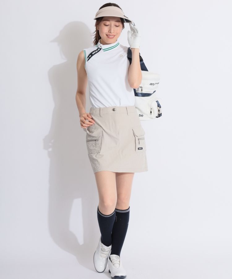 【新品未使用】アンパスィ　ゴルフスカート アンパスィ AP 【ネイビーエディション】【撥水ストレッチ