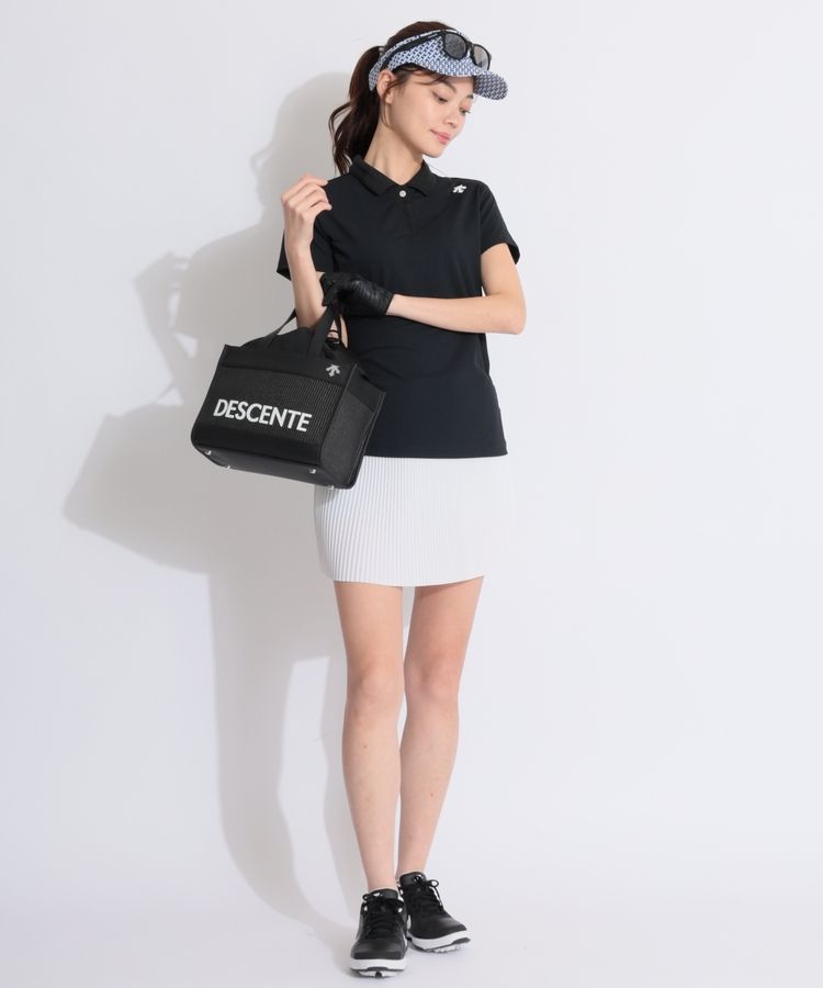 デサントゴルフ DE 【防汚ストレッチ】バックプリント衿リブ半袖