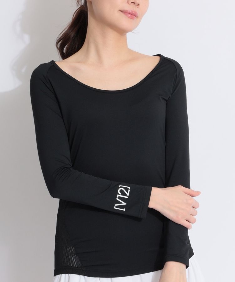 ヴィトゥエルヴ VI 【UPF30+】バックメッシュUネック長袖
