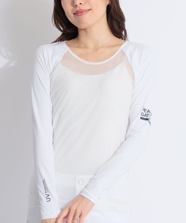 パーリーゲイツ　クールタイプ　ストレッチインナー パーリーゲイツ PG 【PGBODY】【吸水速乾】メッシュ切り替え長袖