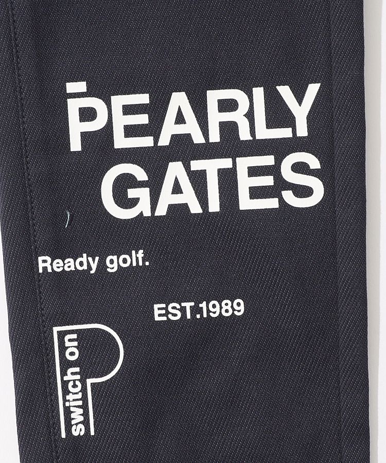PEARLY GATES ゴルフパンツ ホワイトプリント PEARLY GATES (パーリーゲイツ) ゴルフパンツ レディース SIZE 0