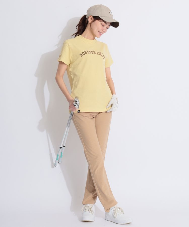 ROSASEN ロサーセン ロゴ ワッペン 刺繍 【半袖 ポロシャツ /総柄 ショートパンツ】 2点セット★ Sz.M　レディース ゴルフ　w56tc14 ROSASEN ロサーセン ロゴ ワッペン 刺繍 半袖 ポロシャツ ⁄総柄