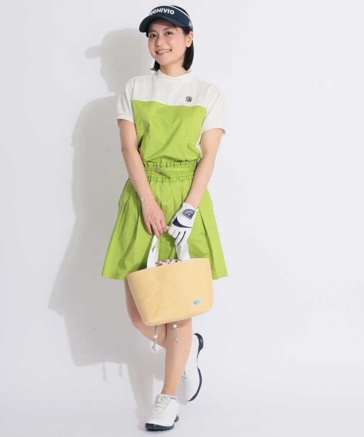 アルチビオ ウエア　スカート セットアップ アルチビオ AR ベルト付きギャザースカート レディースゴルフ