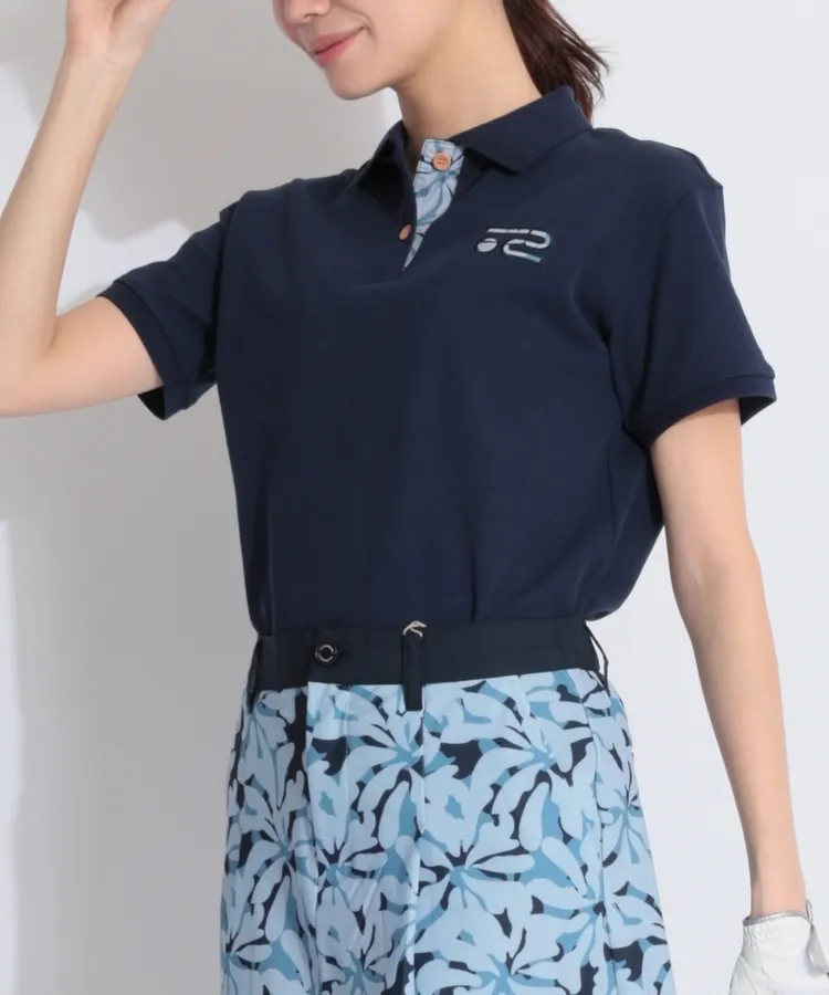 ロサーセン　ブルゾン　スカート　セット　美品 ROSASEN ロサーセン 045-58812 フード付 ハーフジップ ブルゾン