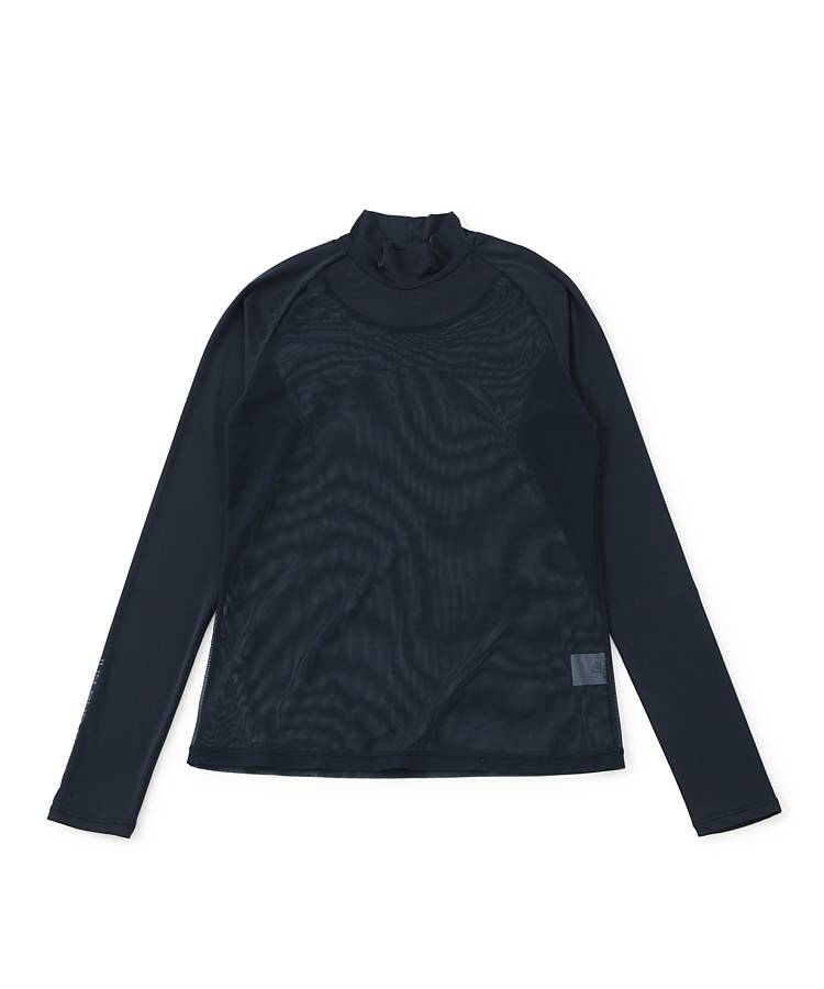 JR 【冷感UV】メッシュ切替モックネックインナー