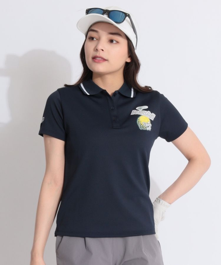 ビームスゴルフ　半袖　ポロシャツ　XL 超美品　オシャレ　ゴルフウェア BEAMS GOLF ビームスゴルフ 半袖ポロシャツ トリコロール