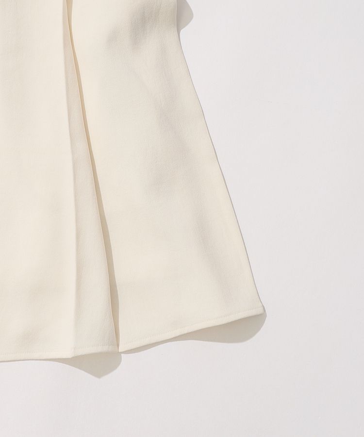 マーク＆ロナ ML プリーツ切替衿付きノースリーブワンピース