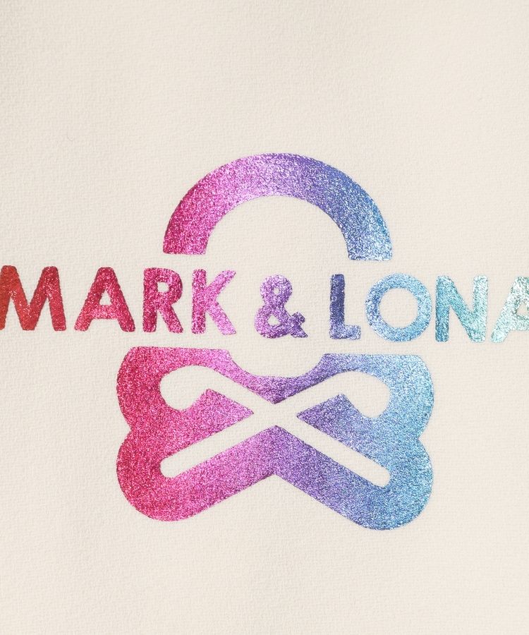 マーク＆ロナ ML プリーツ切替衿付きノースリーブワンピース