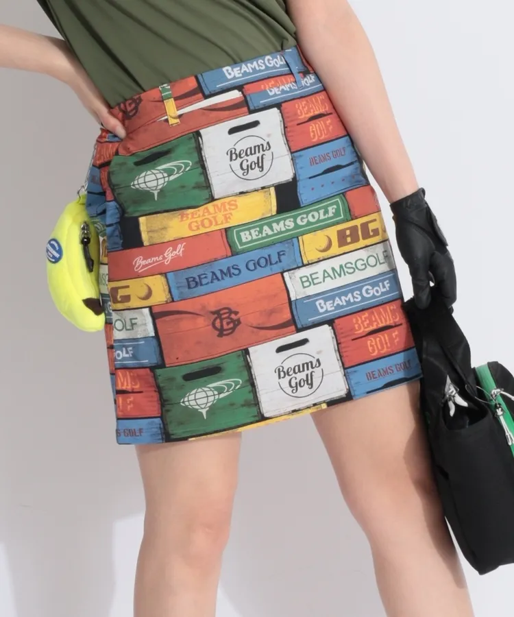 人気海外ブランドアイテム｜ファッション通販 ビームスゴルフ BE 【ストレッチ】ウッドボックスプリント台形 レディースウェア