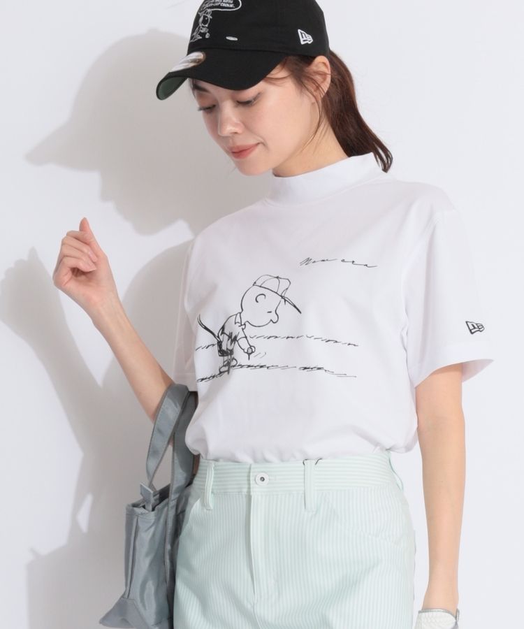 ニューエラ NE 【ユニセックス】【PEANUTS】鹿の子モックネック