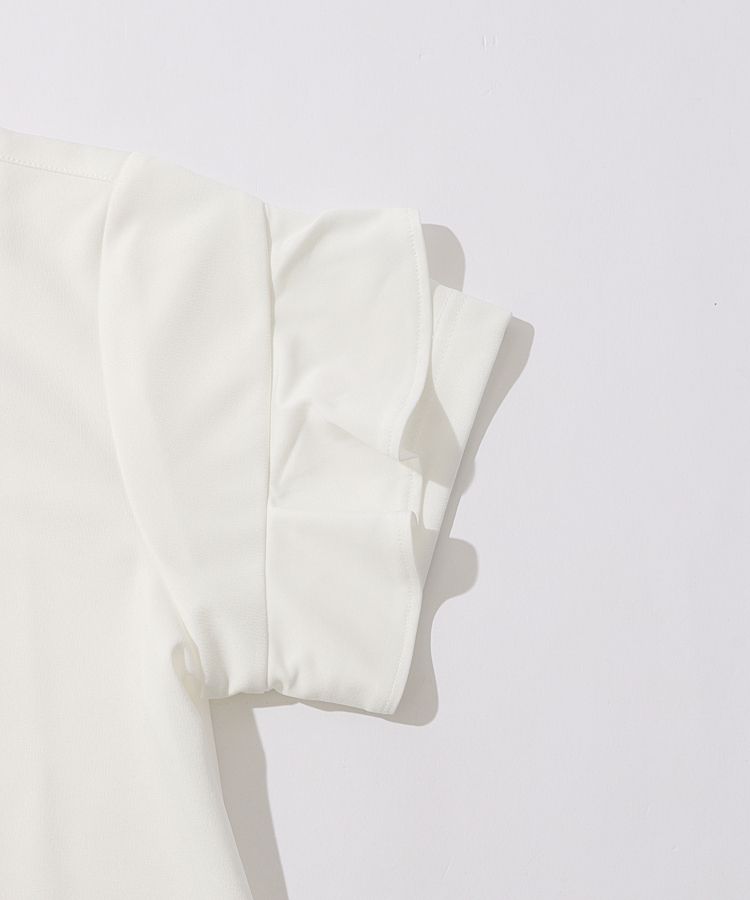 新品　セントアンドリュース　モックネック　長袖シャツ　カットソー　ホワイト　L FORMAL JERSEY｣ モックネック カットソー 長袖