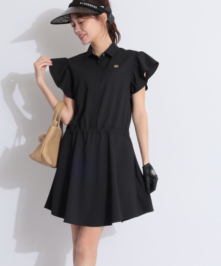 セントアンドリュース SA 【吸水速乾UV】フリル袖ドビーポロ