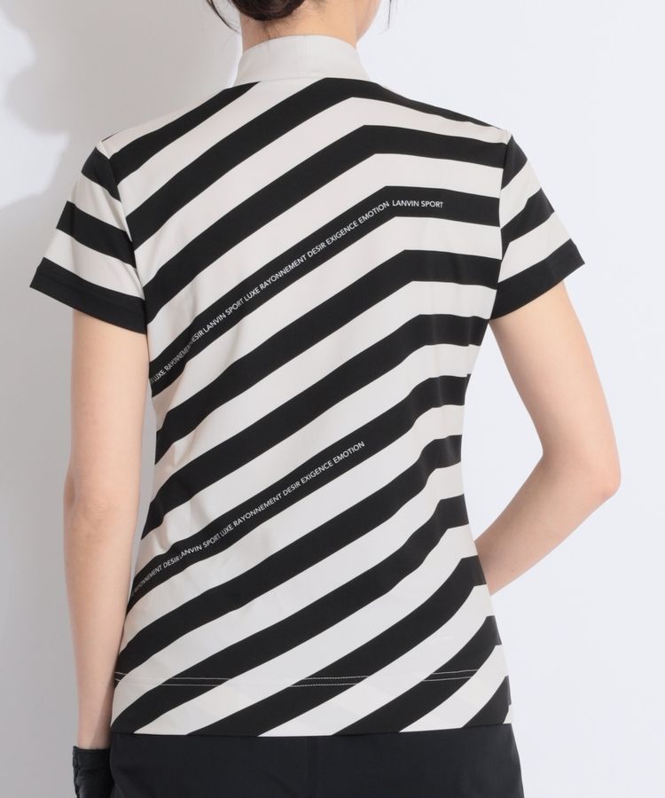 ランバン スポール LV 【遮熱ストレッチ】バイアスボーダーモック